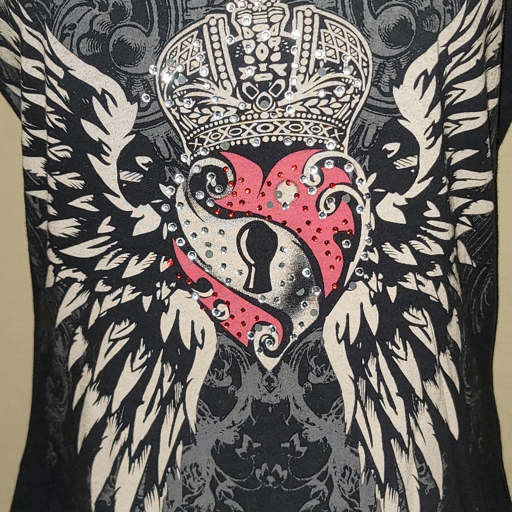 Black Graphic Tank Top - Picture 3 of 5